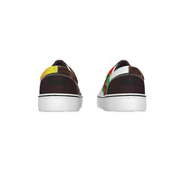 Play Slides - Leather stitching canvas shoes